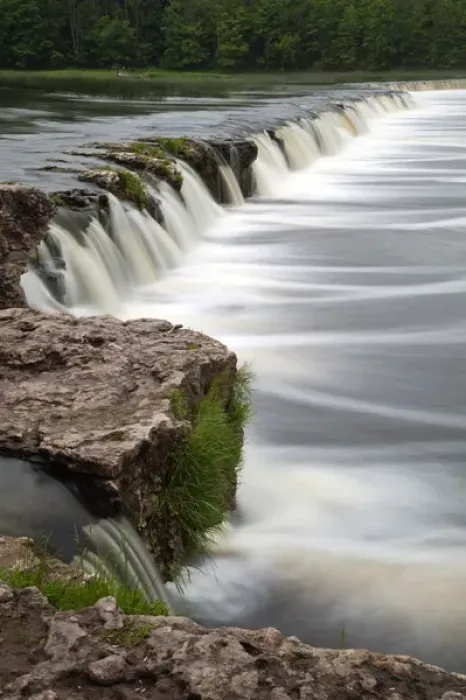 Framed Print : Latvia, Western Latvia, Kurzeme Region, Kuldiga, Ventas Rumba, Kuldiga Waterfall