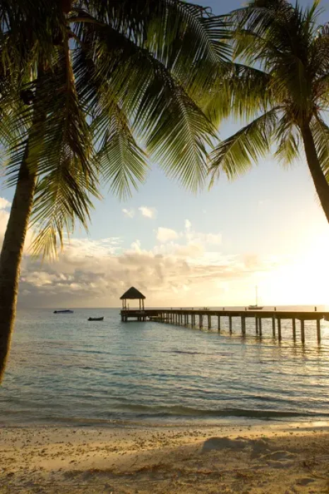 Framed Print : Le Maitai Dream Fakarava Resort. Fakarava, Tuamotus, French Polynesia