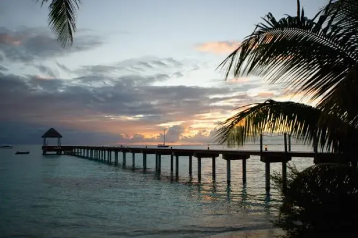 Framed Print : Le Maitai Dream Fakarava Resort. Fakarava, Tuamotus, French Polynesia