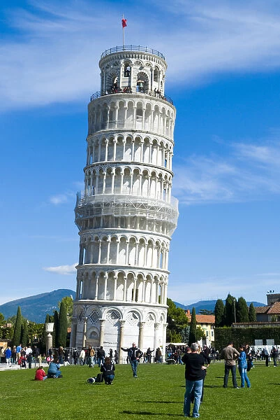 The Leaning Tower of Pisa, Piazza dei Miracoli, UNESCO World Heritage Site, Pisa