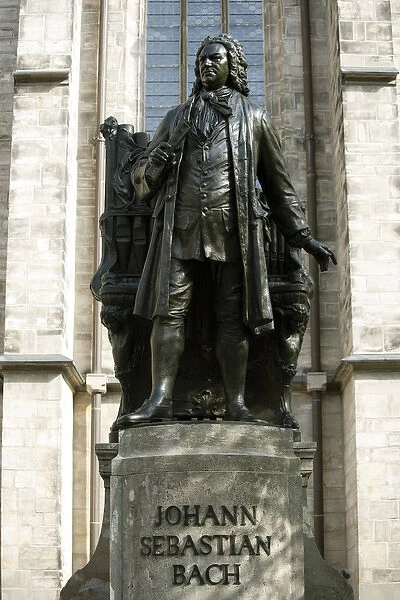 LEIPZIG18545-2012-BARTRUFF. CR2 - Statue of J. S. Bach on grounds of St. Thomas Church