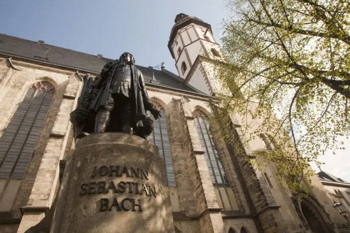 Framed Print : LEIPZIG18546-2012-BARTRUFF. CR2 - Statue of J. S. Bach on grounds of St. Thomas Church Framed Print : LEIPZIG18546-2012-BARTRUFF. CR2 - Statue of J. S. Bach on grounds of St. Thomas Church