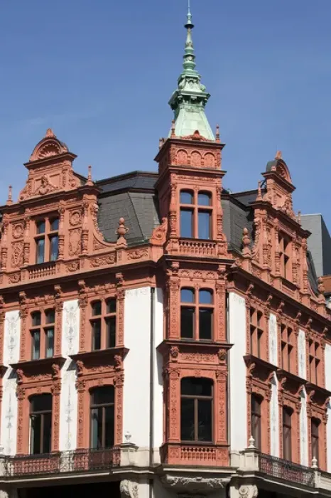 Framed Print : LEIPZIG18857-2012-BARTRUFF. CR2 - Classic styles of architecture are found throughout Leipzig