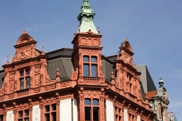 Framed Print : LEIPZIG18858-2012-BARTRUFF. CR2 - Classic styles of architecture are found throughout Leipzig