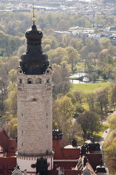 LEIPZIG18983-2012-BARTRUFF. CR2 - New City Hall Tower viewed from atop 30-story high Panorama Tower
