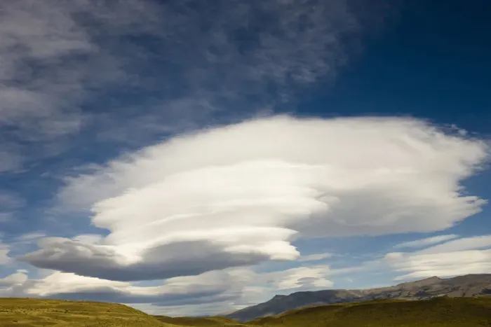 Framed Print : Lenticular cloudscape in Torres del Paine NP, Chile