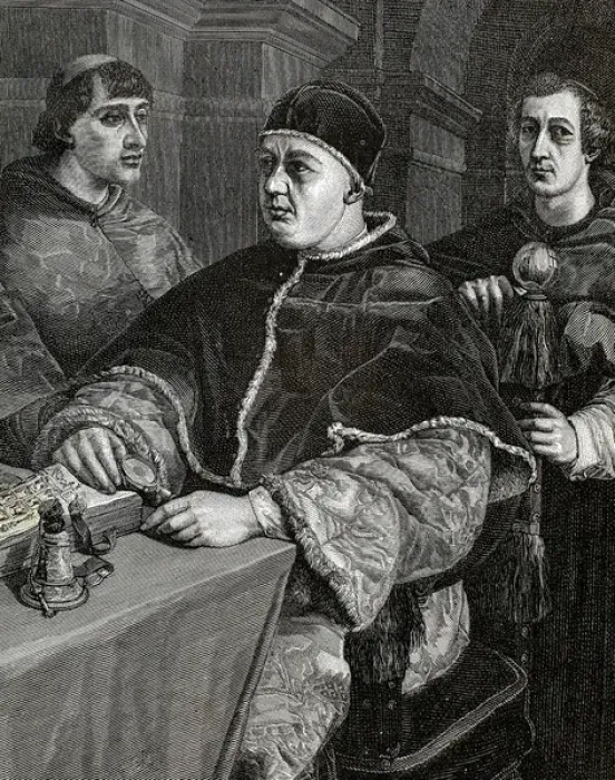 Framed Print : Leo X (1475-1521). Florentine Pope (1513-21), named Giovanni de Medici Framed Print : Leo X (1475-1521). Florentine Pope (1513-21), named Giovanni de Medici