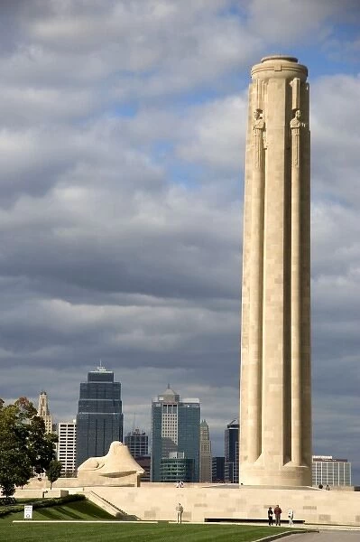 The Liberty Memorial Tower in Kansas City, Missouri