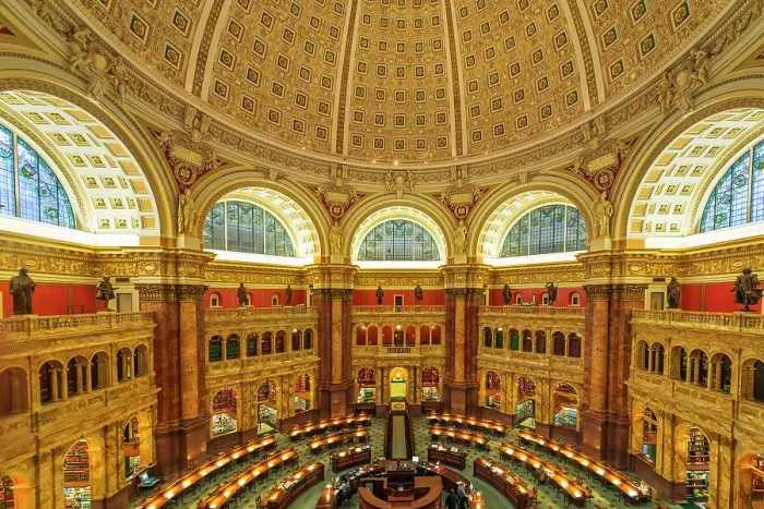 Framed Print : The Library of Congress, Washington, D.C, USA Framed Print : The Library of Congress, Washington, D.C, USA