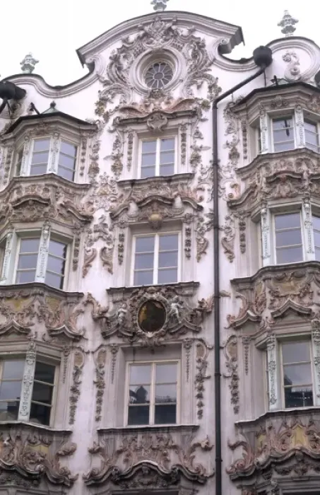 Framed Print : Life In Austria famous beautiful architecture in Innsbruck Austria