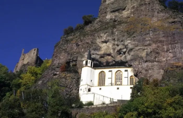 Framed Print : Life in Germany in Idar Oberstein the fall colors and the Church in the Rock in Idar Framed Print : Life in Germany in Idar Oberstein the fall colors and the Church in the Rock in Idar