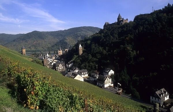 Life in Germany in wine country on the famous Rhine River in the wine fields above