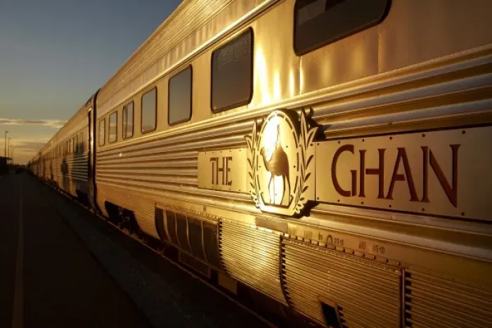 Framed Print : Last light on Ghan Train, Katherine, Northern Territory, Australia Framed Print : Last light on Ghan Train, Katherine, Northern Territory, Australia