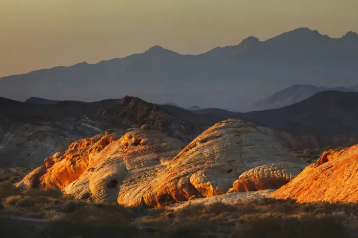 Framed Print : Last light on red sandstone or Aztec Sandstone, Valley of Fire, Nevada Framed Print : Last light on red sandstone or Aztec Sandstone, Valley of Fire, Nevada