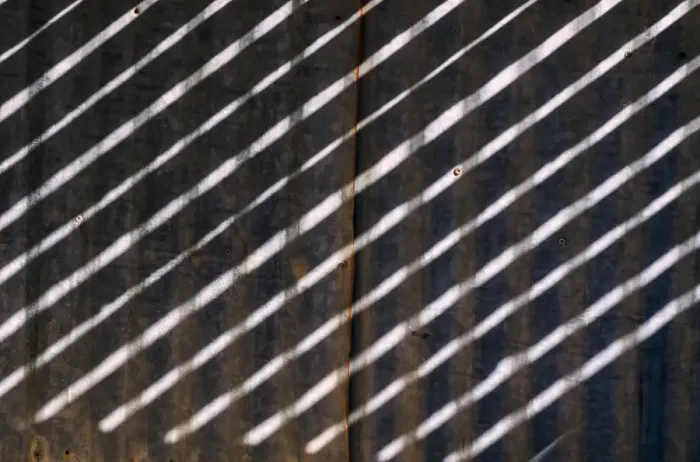 Framed Print : Light on Tin Design, California