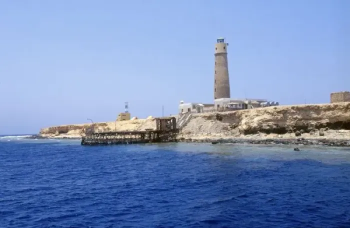 Framed Print : Lighthouse on Brother Islands, Red Sea, Egypt Framed Print : Lighthouse on Brother Islands, Red Sea, Egypt