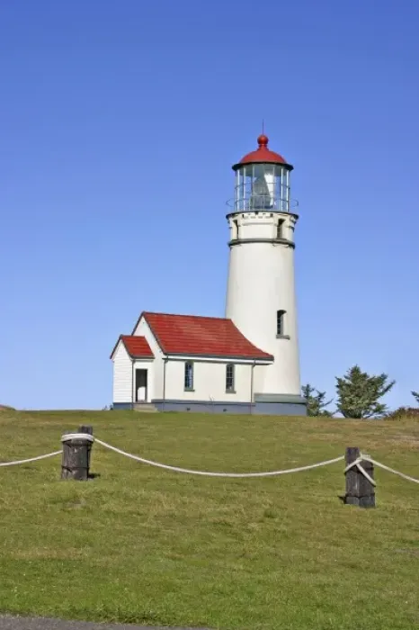 Framed Print : Lighthouse in Cape Blanco State Park near Port Orford Oregon