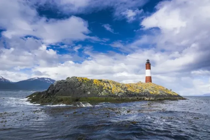 Framed Print : Lighthouse on the an Island in the Beagle channel, Ushuaia, Tierra del Fuego, Argentina Framed Print : Lighthouse on the an Island in the Beagle channel, Ushuaia, Tierra del Fuego, Argentina