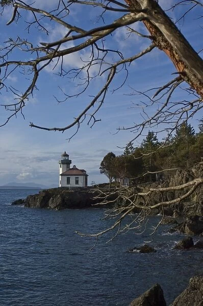 Lighthouse at Lime Kiln State Park, San Juan Island, Washington State