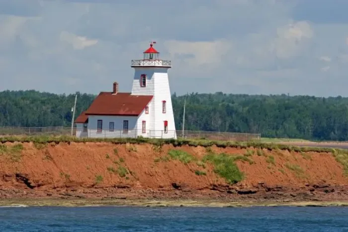 Framed Print : Lighthouse at North Umberland on Prince Edward Island, Canada Framed Print : Lighthouse at North Umberland on Prince Edward Island, Canada