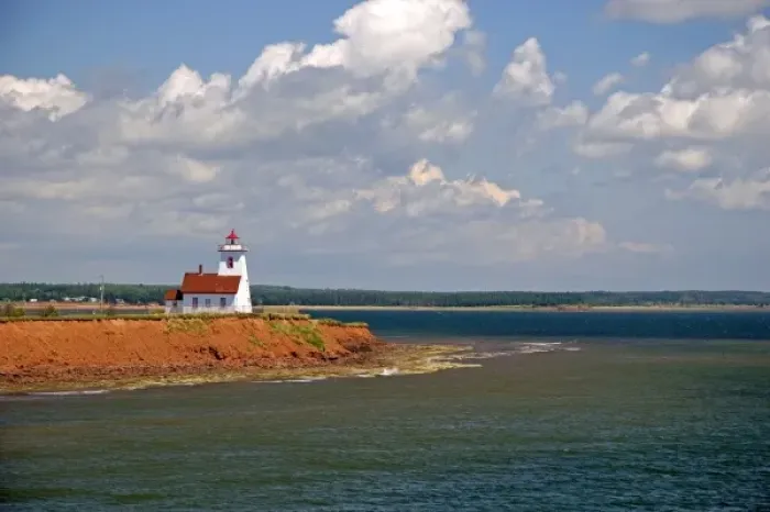 Framed Print : Lighthouse at North Umberland on Prince Edward Island, Canada Framed Print : Lighthouse at North Umberland on Prince Edward Island, Canada