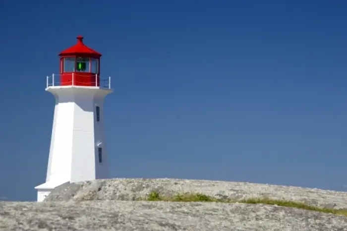 Framed Print : Lighthouse at Peggys Cove, Nova Scotia, Canada