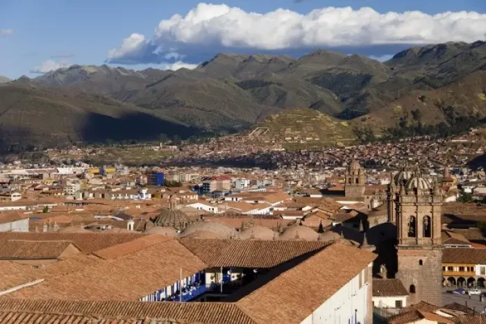 Framed Print : Lima, Peru. The high altitude city of Cusco (Cuzco). It is also the gateway stop