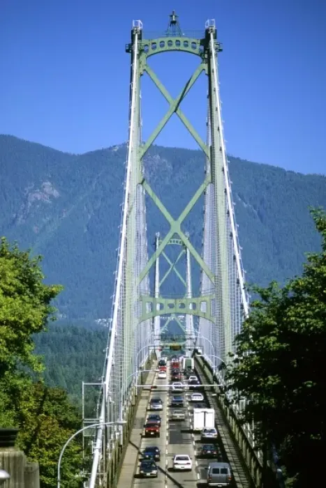 Framed Print : Lions Gate Bridge in Vancouver, Canada Framed Print : Lions Gate Bridge in Vancouver, Canada