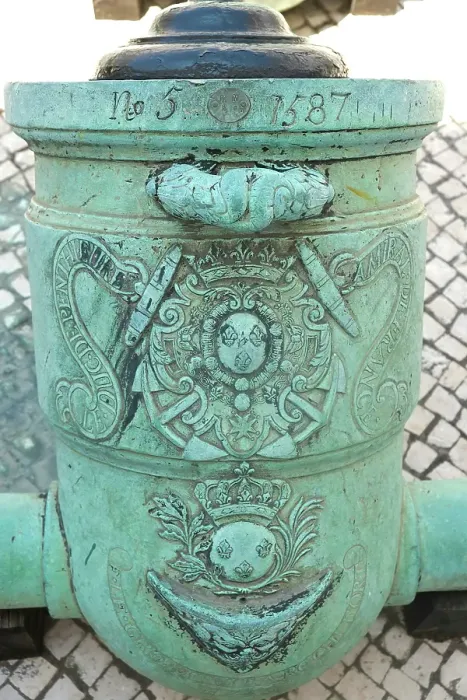 Framed Print : Lisbon, Portugal. Detail of old canon