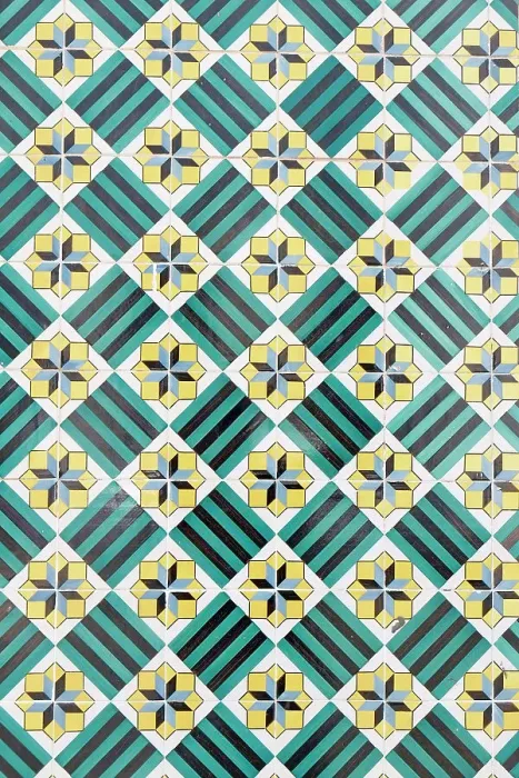 Framed Print : Lisbon, Portugal. Traditional Portuguese Azulejo ceramic tiles
