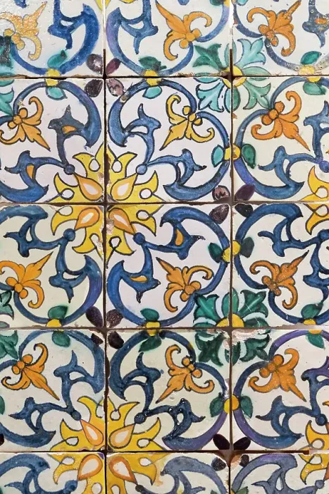 Framed Print : Lisbon, Portugal. Traditional Portuguese Azulejo ceramic tiles