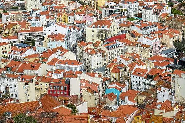 Lisbon, Portugal. View of beautiful Lisbon with its ancient buildings