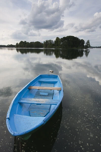 Lithuania, Trakai, Trakai Historical National Park, Lake Galve, boats