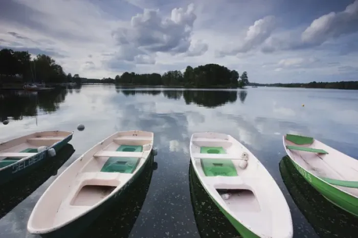 Framed Print : Lithuania, Trakai, Trakai Historical National Park, Lake Galve, boats Framed Print : Lithuania, Trakai, Trakai Historical National Park, Lake Galve, boats