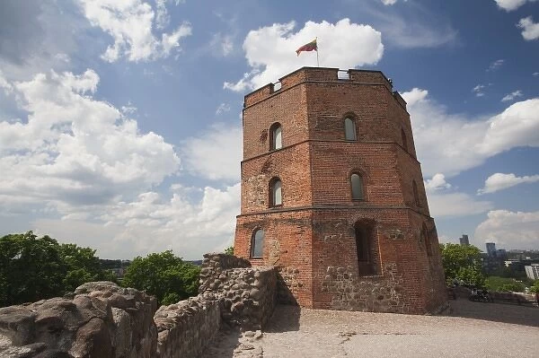 Lithuania, Vilnius, Gediminas Hill, Gedimino Tower