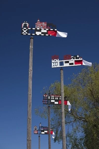 Lithuania, Western Lithuania, Curonian Spit, Nida, traditional Curonian weathervanes
