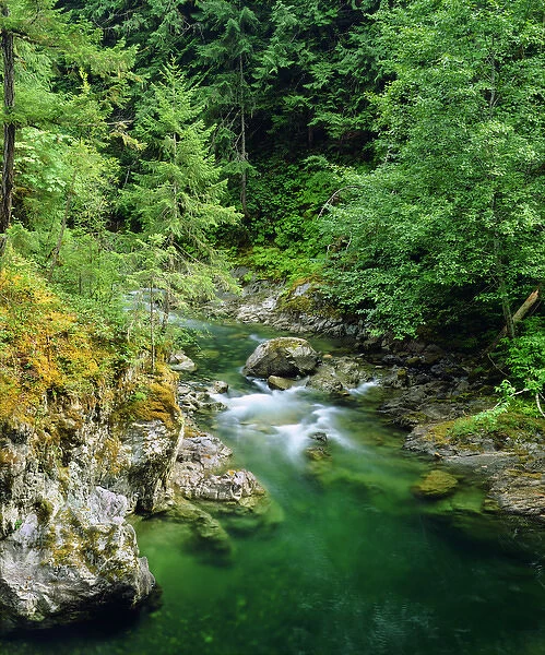 Little Qualicum River on Vancouver Island, Canada
