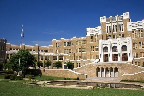 Little Rock Central High School the place where integration of the races began in the south