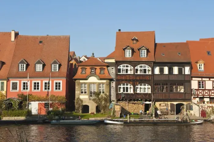 Framed Print : Little Venice (Klein Venedig) and River Regnitz in Bamberg, Germany Framed Print : Little Venice (Klein Venedig) and River Regnitz in Bamberg, Germany