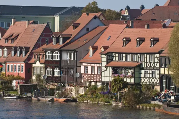 Framed Print : Little Venice (Klein Venedig) and River Regnitz in Bamberg, Germany Framed Print : Little Venice (Klein Venedig) and River Regnitz in Bamberg, Germany