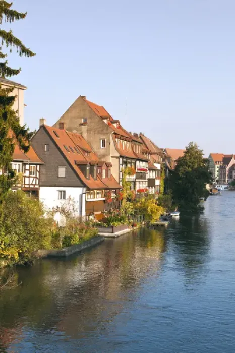 Framed Print : Little Venice (Klein Venedig) and River Regnitz in Bamberg, Germany Framed Print : Little Venice (Klein Venedig) and River Regnitz in Bamberg, Germany