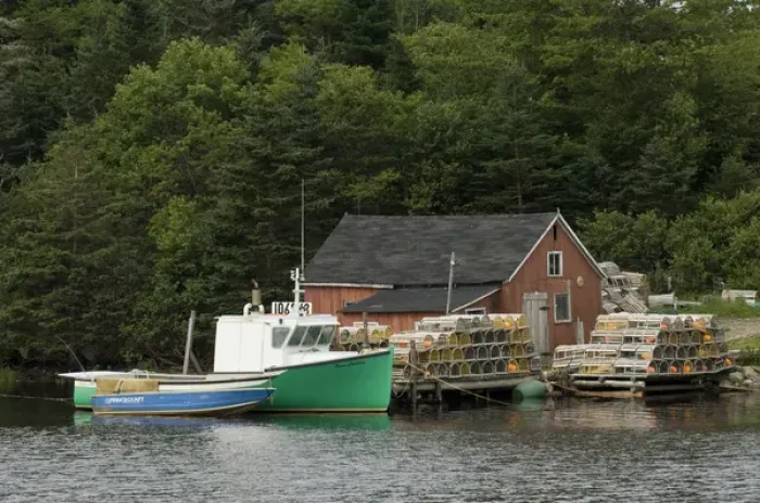 Framed Print : Lobster Boat, Eastern Shore, Nova Scotia, Canada