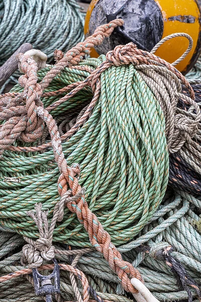 Lobster rope in Bernard, Maine, USA Our beautiful pictures are