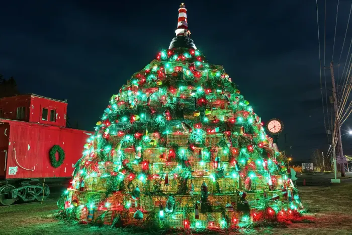 Framed Print : Lobster trap Christmas tree, Musquodoboit Harbour, Nova Scotia, Canada. (Editorial Use Only) Framed Print : Lobster trap Christmas tree, Musquodoboit Harbour, Nova Scotia, Canada. (Editorial Use Only)