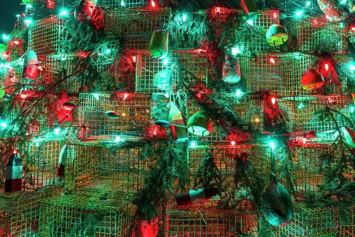 Framed Print : Lobster trap Christmas tree, Musquodoboit Harbour, Nova Scotia, Canada. (Editorial Use Only) Framed Print : Lobster trap Christmas tree, Musquodoboit Harbour, Nova Scotia, Canada. (Editorial Use Only)