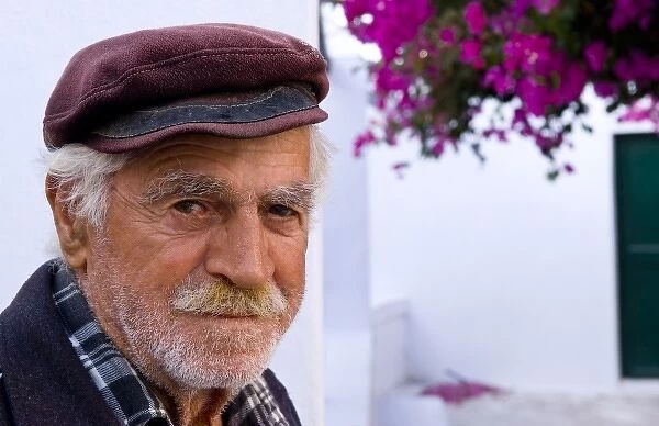 A local fisherman, portrait, Oia Santorini (MR)