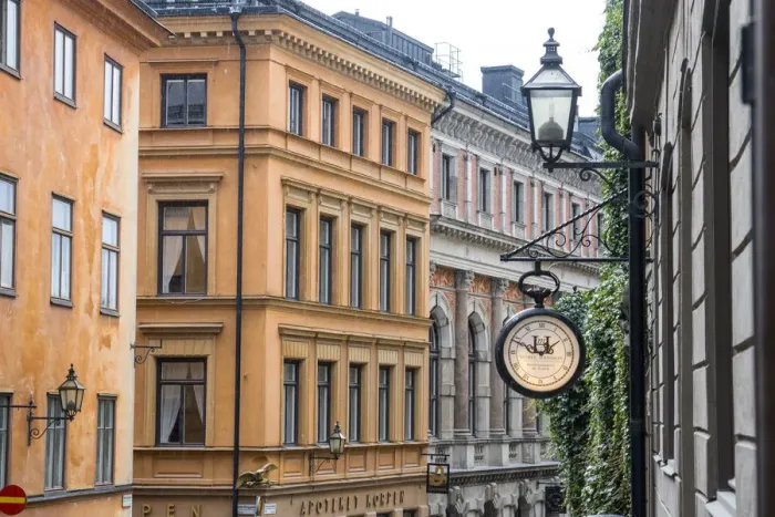 Framed Print : Located in the City portion of Stockholm, these buildings were shot from a staircase Framed Print : Located in the City portion of Stockholm, these buildings were shot from a staircase