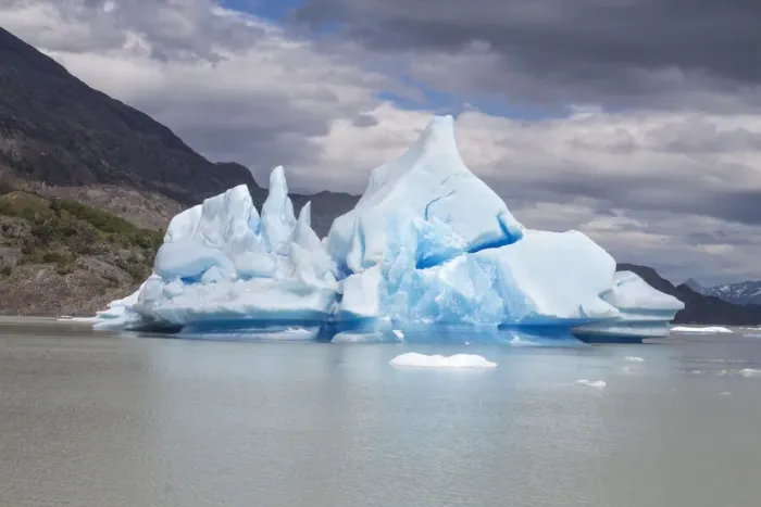 Framed Print : Located within Parc Nacional Torres del Paine, this lake is home to numerous icebergs Framed Print : Located within Parc Nacional Torres del Paine, this lake is home to numerous icebergs