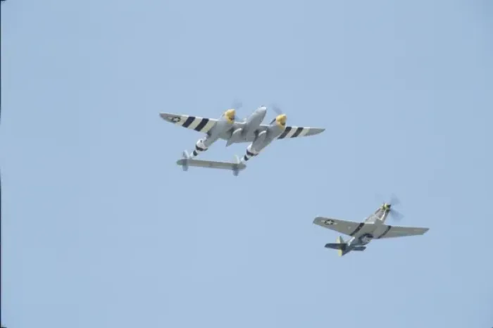 Framed Print : Lockheed P-38 Lightning, Joltin Josie and North American P-51D Mustang Gunfighter Framed Print : Lockheed P-38 Lightning, Joltin Josie and North American P-51D Mustang Gunfighter
