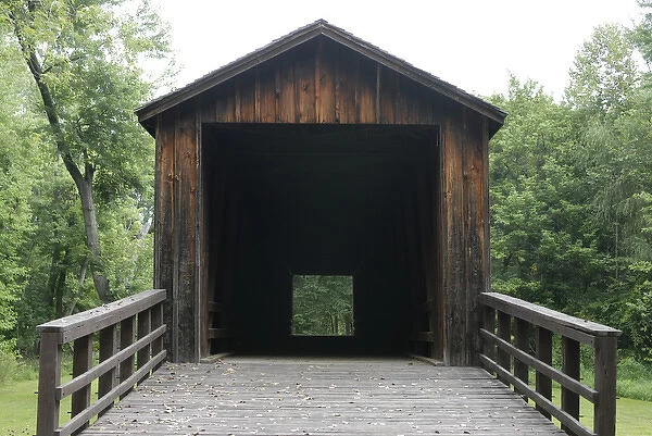 Locust Creek Covered Bridge State Historical Site - built in 1868 in Linn County